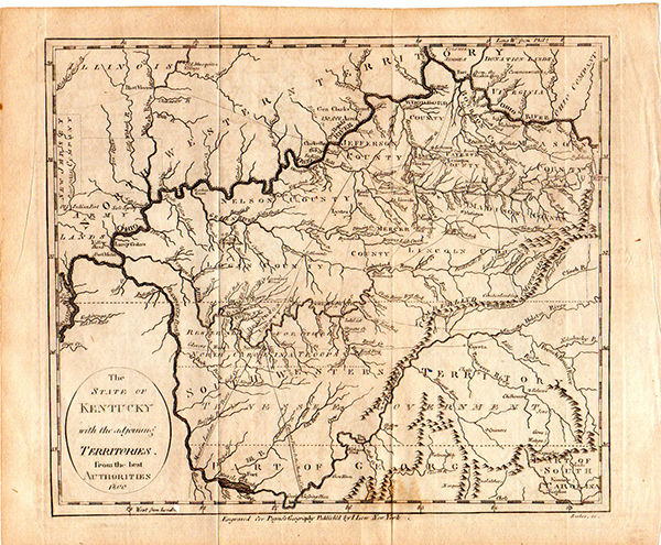1800 Payne map of Kentucky